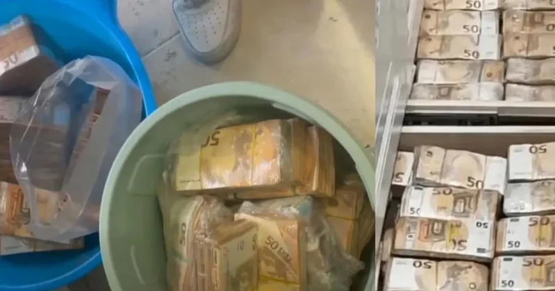 Ev değil banka! Duvarlardan, fayansların altından milyonlarca Euro çıktı