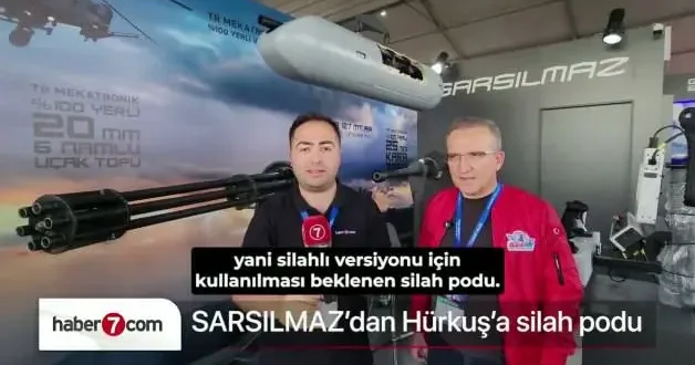 Havadan yakın ateş desteği: Hürkuş c ye sarsılmaz imzalı milli silah podu!