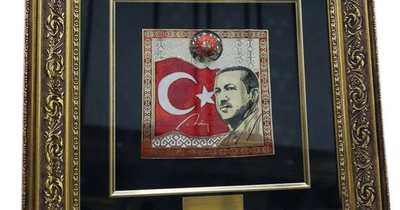 MHP Genel Başkanı Bahçeli den Cumhurbaşkanı Erdoğan a anlamlı hediye