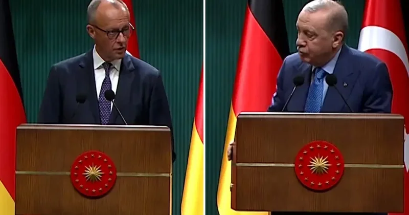 Almanya Başbakanı nın sözleri Cumhurbaşkanı Erdoğan ı kızdırdı: Bunu görmüyor musun?