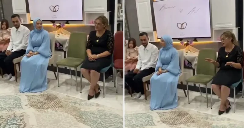 İsteme merasiminde erkek tarafını tehdit eden anne