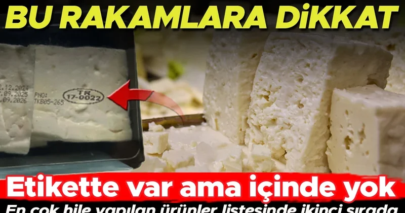 Peynirde hile bitmiyor: Etikette var, içinde yok! Bu dört rakamlı koda dikkat edin