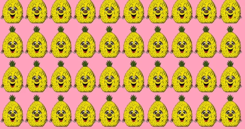 40 yıllık manavın ağzı açık kaldı! Resimdeki farklı ananası sadece yüksek IQ su olanlar 6 saniyede buldu