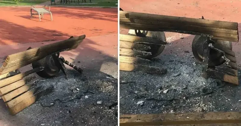 Vandallar Diyarbakır da parklara dadandı: Bazı parklardaki bankları ateşe verdiler Diyarbakır Haberleri