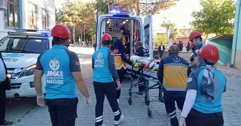 Niğde İl Sağlık Müdürlüğü’nde gerçeğini aratmayan yangın tatbikatı