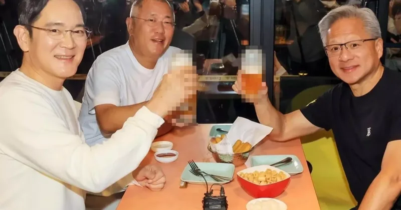 Samsung, Hyundai ve Nvidia nın CEO ları aynı masada