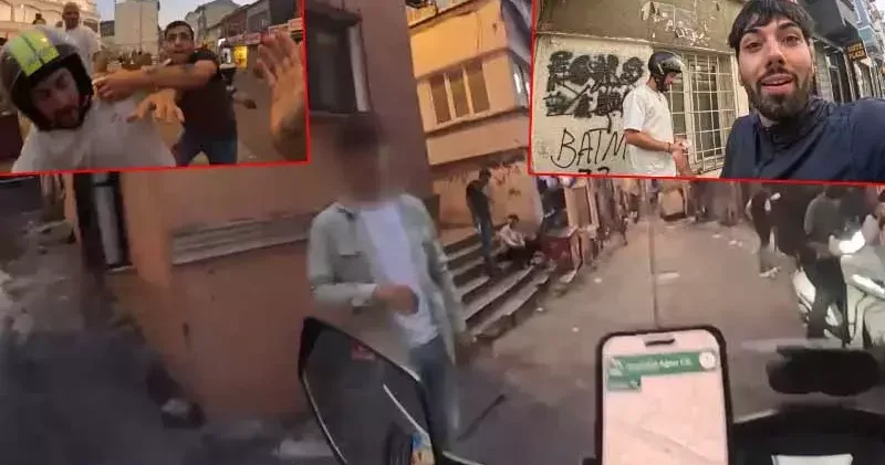 Beyoğlu nda İspanyol Youtuber i takip edip darbettiler; Niye çekiyorsun diye pet şişe fırlattılar