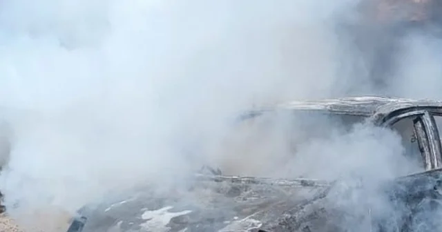 Bursa da yangın çıkan otomobil kullanılamaz hale geldi Bursa Haberleri