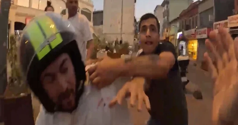 İstanbul un ortasında YouTuber a saldırı anbean kamerada!