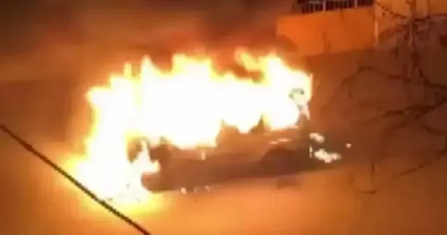 Kırıkkale’de hareket halindeki araç alev topuna döndü VİDEO İZLE