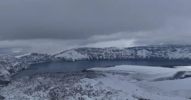 Bitlis haberleri Bitlis te lapa lapa yağdı! Nemrut Kalderası beyaza büründü 30 Ekim 2026