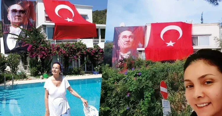 Fatma Girik’in vasiyetini yeğeni yaşatıyor... Bayrak geleneği sürüyor