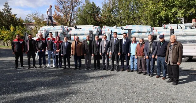 Erzincan da 28 üreticiye 15,5 ton sera örtüsü desteği sağlandı Erzincan Haber Habertürk Yerel Haberler