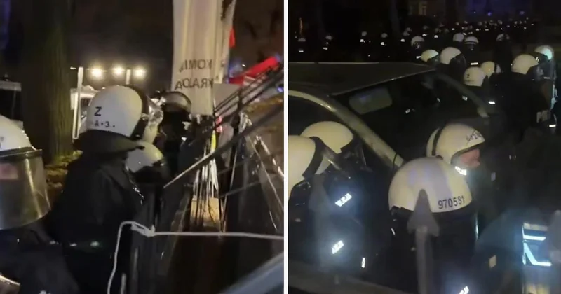 Polonya karıştı! Cumhurbaşkanının ülkede olmadığı sırada polis, Anayasa Mahkemesi ni bastı