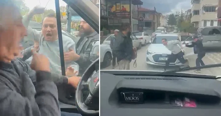 Yol verme kavgasında öğrenci servisine saldırdı