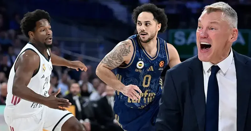 (ÖZET) Fenerbahçe deplasmanda istediğini bulamadı! Real Madrid e mağlup oldu Real Madrid Fenerbahçe Tarfin maç sonucu: 95 76
