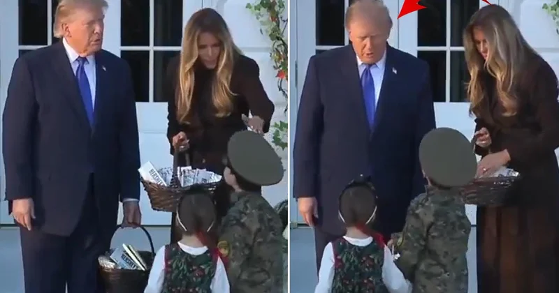 Trump ın karşısına Sovyet askeri kıyafetiyle çıktı