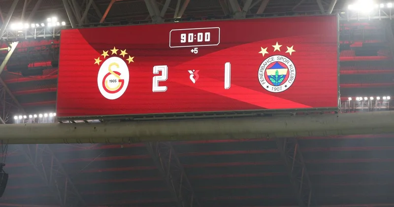 Galatasaray a derbi sonrası şaşırtan ceza! Nedeni skorbord