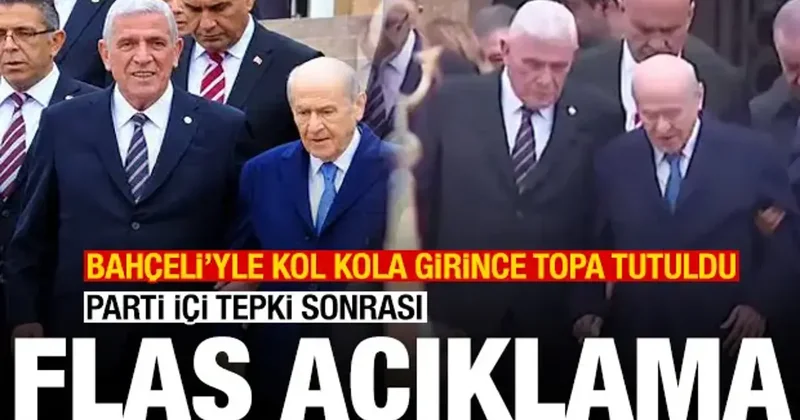 Bahçeli yle kol kola girdi: Parti içinden tepki! Dervişoğlu ndan açıklama