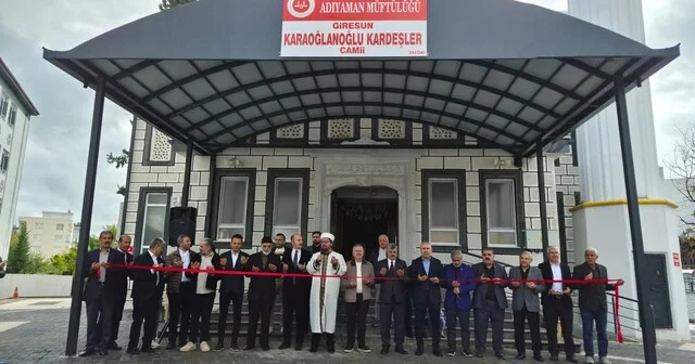 Adıyaman da Giresun Karaoğlanoğlu Kardeşler Camisi ve Kur an kursu açıldı Adıyaman Haberleri Habertürk Yerel Haberler
