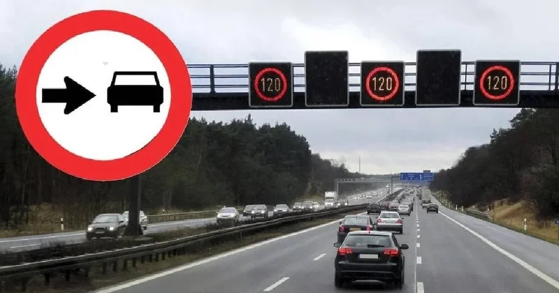 Trafikte kırmızı daire içinde siyah ok tabelası merak uyandırdı: İşte anlamı Sözcü Gazetesi