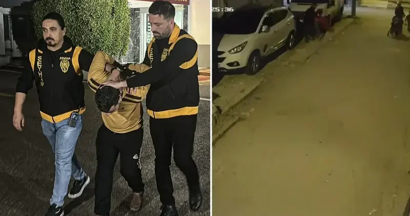 Adana da sokakta çocuğunu darbeden baba gözaltına alındı Adana Haberleri