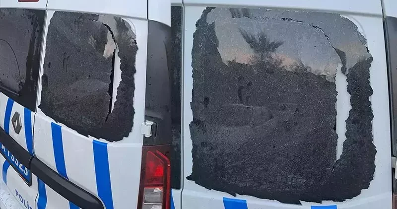 Kavga ihbarına giden ekip aracının camını kırdılar; 3 gözaltı