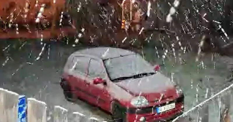 Bolu da kartpostallık görüntüler: Lapa lapa kar yağdı