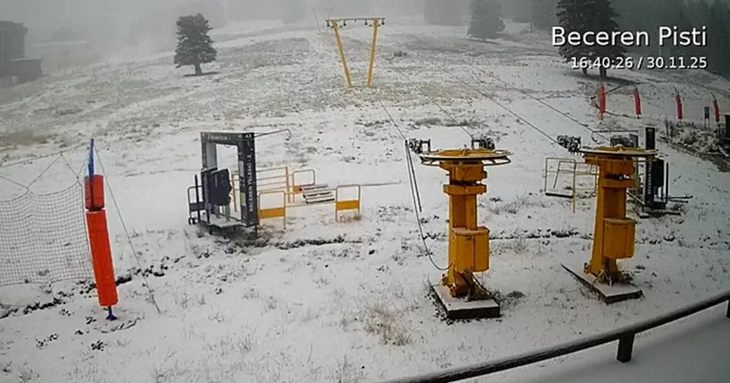 Kar yağışı Uludağ da etkisini gösterdi