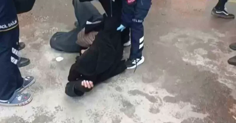 Pazar alanında korkutan anlar: 1 kişi dumandan etkilendi