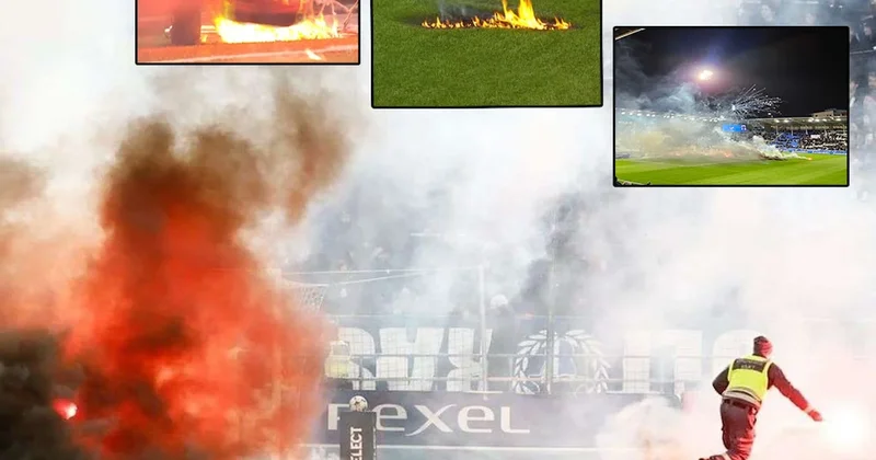 Takım küme düştü, taraftar stadı ateşe verdi! Sözcü Gazetesi