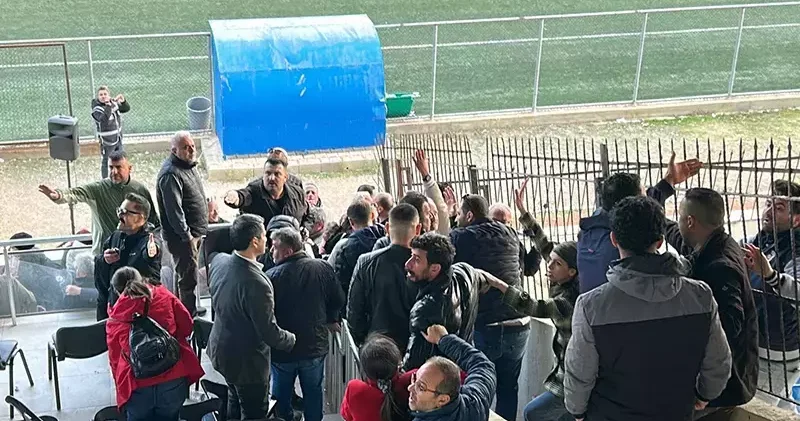 Hatay’da amatör lig maçının ardından tribünler karıştı
