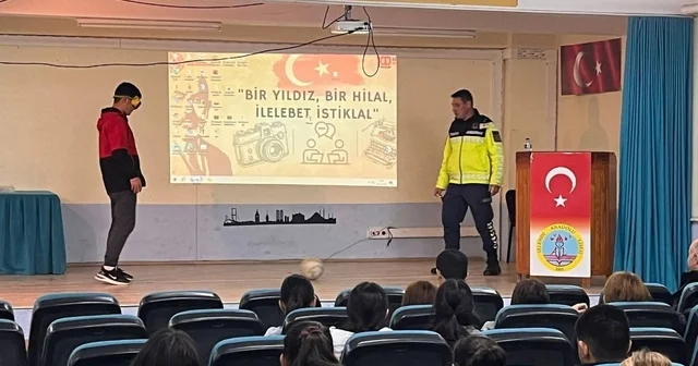 Öğrencilere trafik kuralları hakkında bilgilendirme Manisa Haberleri