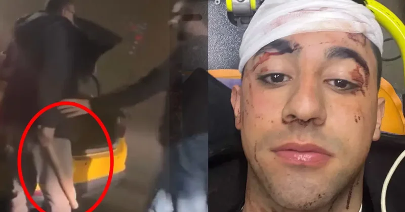 Kağıthane de taksici tartıştığı motosikletliye sopayla saldırdı: Kafama 10 defa vurdu