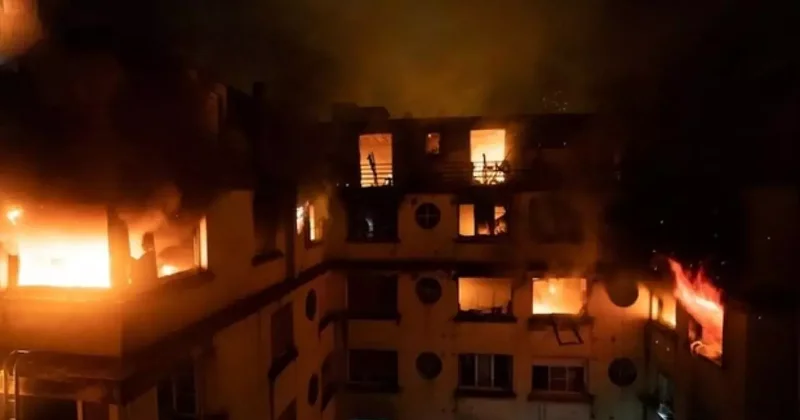 Fransa da yangın faciası: 5 kişi öldü