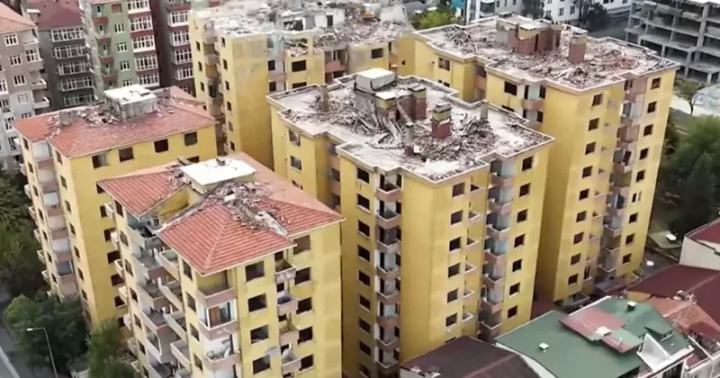 Bakan Kurum: Artık korkuyla uyumayacaklar! 8 bloklu site yeniden inşa edilecek!