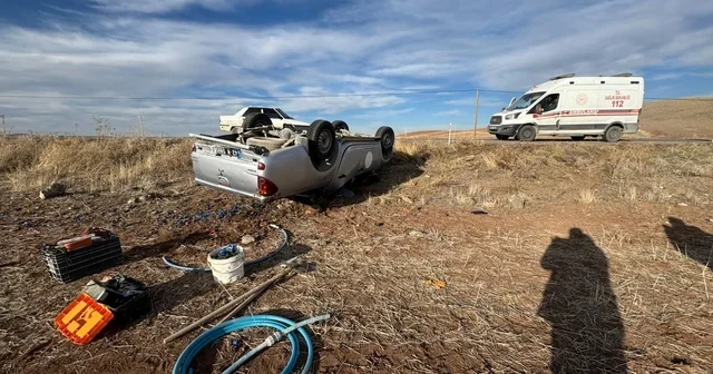 Kulu da belediye aracı takla attı, 3 personel yaralandı Konya Haberleri