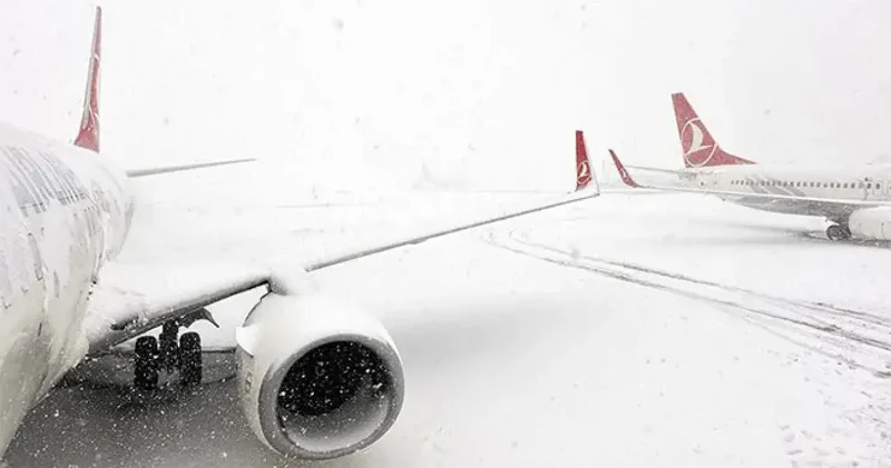 Türk Hava Yolları duyurdu: Olumsuz hava koşulları nedeniyle 61 sefer iptal