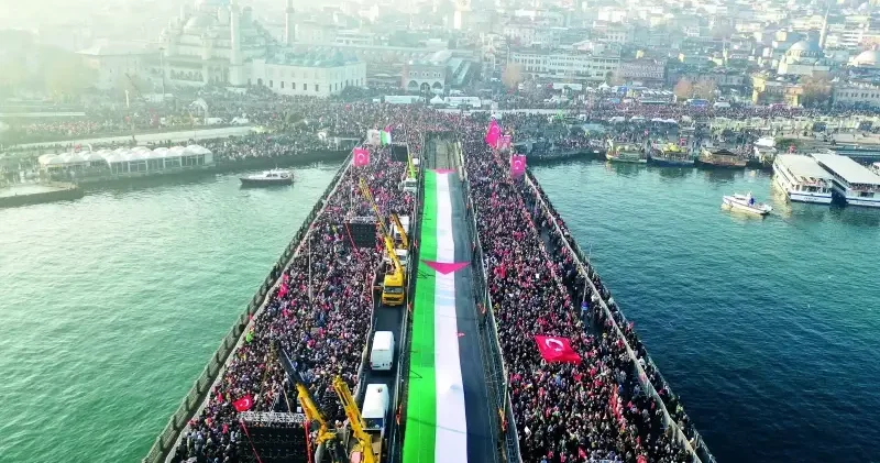 Gazze için kıyama: 1 Ocak ta Galata dayız Gündem Haberleri