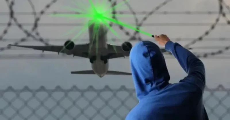 Uçağa lazer tutana 164 bin TL ceza