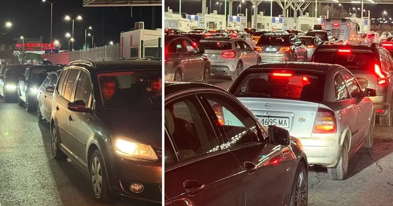 Yılbaşı alışverişini Edirne de yapan Bulgaristan vatandaşları, dönüşte sınır kapılarında yoğunluk oluşturdu