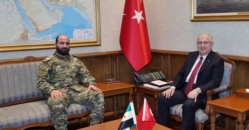 Bakan Güler, Suriye Genelkurmay Başkanı Ali Na’san’ı kabul etti