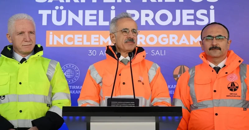 Bakan Uraloğlu açıkladı: Sarıyer Kilyos Tüneli 2026 da tamamlanacak