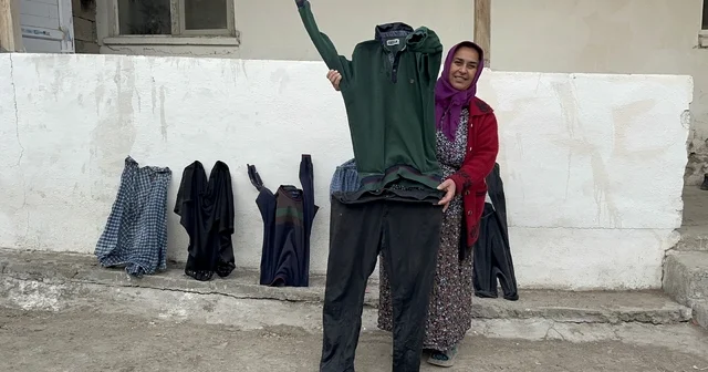 Kars ta Sibirya soğukları: Dışarıya asılan çamaşırlar dakikalar içinde dondu Kars Haberleri