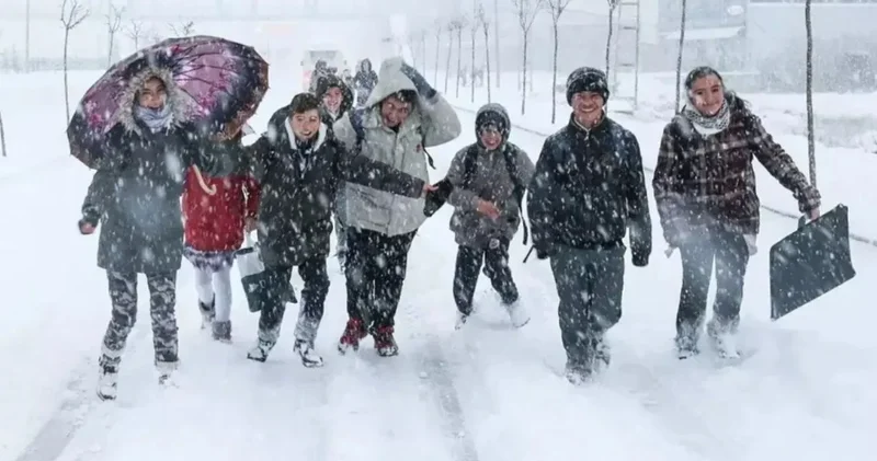 Eğitime kar engeli! 31 Aralık ta çok sayıda ilde eğitime ara verildi: İşte okulların tatil edildiği iller...