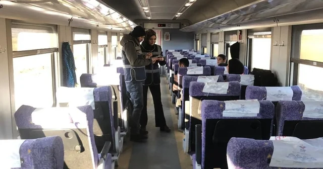 Yerköy den geçen Güney Ekspres treninde polis denetimi Yozgat Haberleri