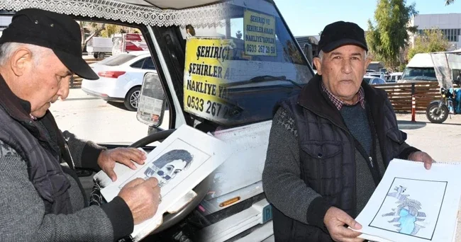 Nakliyatçılık mesleğini sürdürüyor ama yeteneğiyle dikkat çekiyor! Boş zamanlarımda arabanın içinde yapıyorum