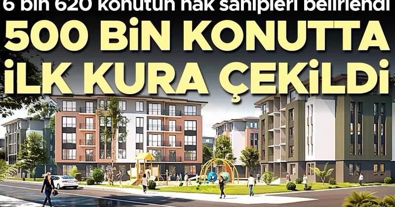 Sosyal konut kuraları başladı