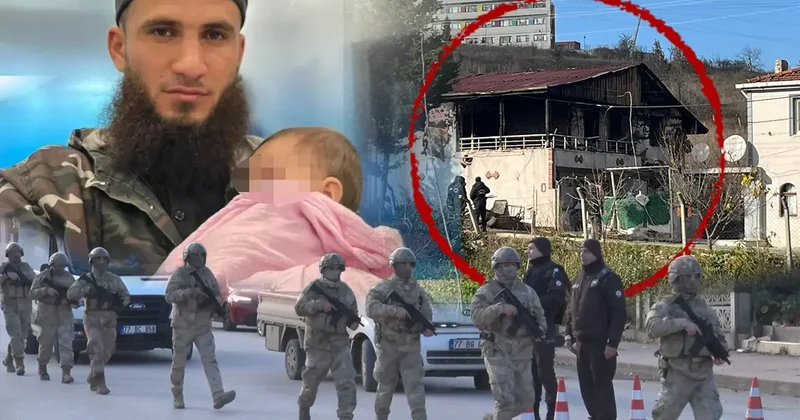 Teröristlerin elinde canlı kalkan oldular! Yalova da çatışma çıkan ev harabeye döndü