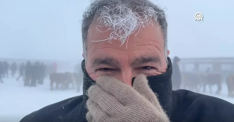Termometre bile dondu: 30,3 dereceyle en soğuk şehir! Dışarı çıkanın saçı da kirpiği de donuyor